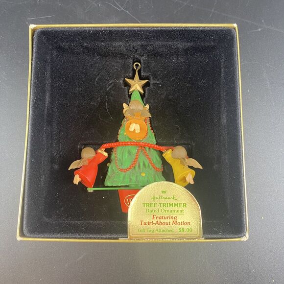 Vintage 1978 Hallmark Angels Ornament Christmas Tree-Trimmer Twirl About Motion - Picture 1 of 5